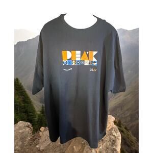 Amazon 2022 Peak Black Shirt Employee Exclusive Orange Peccy Sz 4-XL